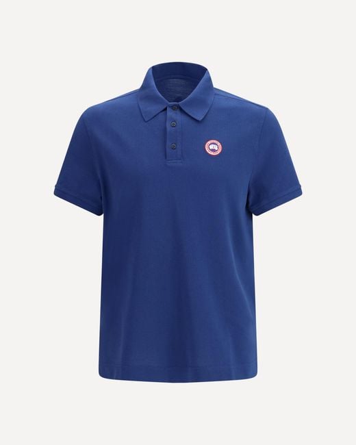 Canada Goose Blue Beckley Polo for men