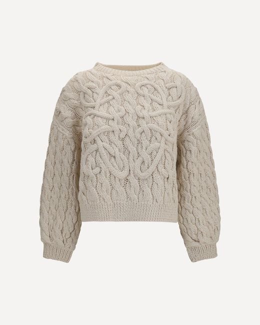 Loewe Natural Wool And Cotton-Blend Midweight Knit
