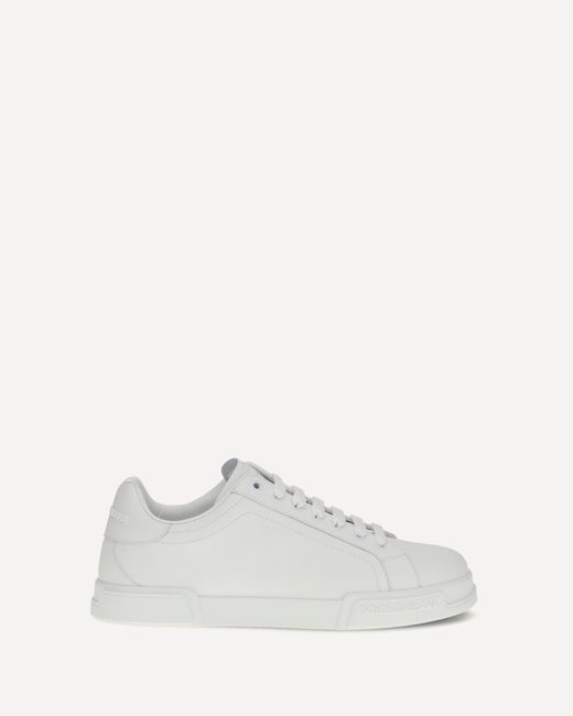 Dolce & Gabbana White Leather Sneakers for men