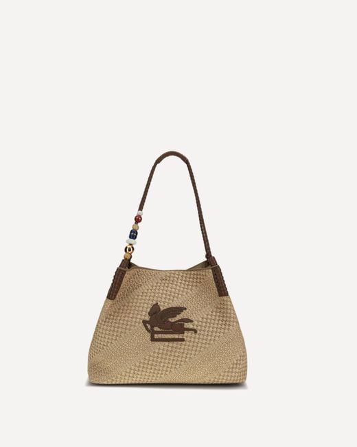 Etro Natural Large Libra Shoulder Bag
