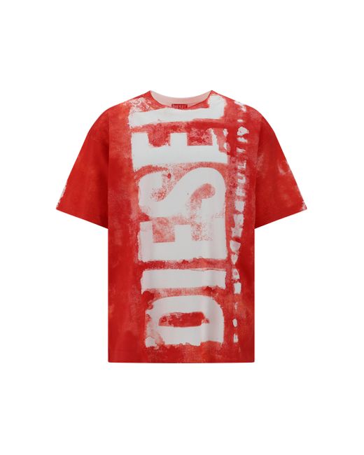 DIESEL Red T-Shirts for men
