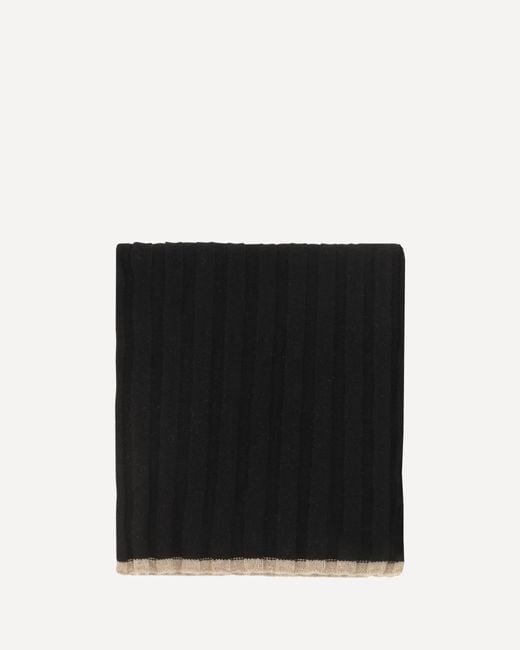 Brunello Cucinelli Black Cashmere Scarf for men