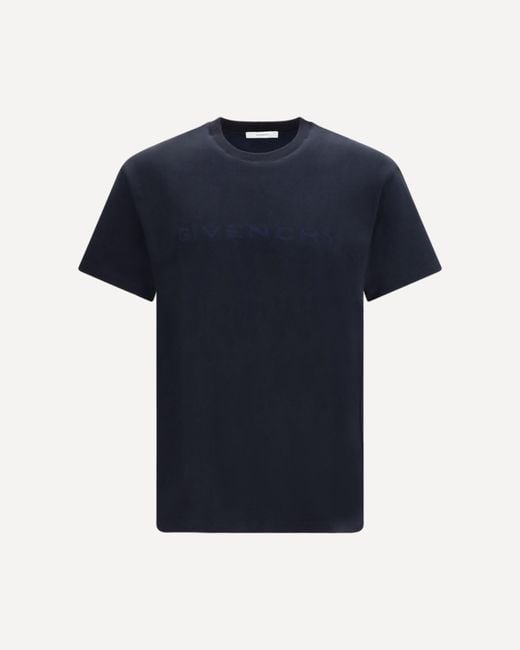 Givenchy Blue Logo T-Shirt for men
