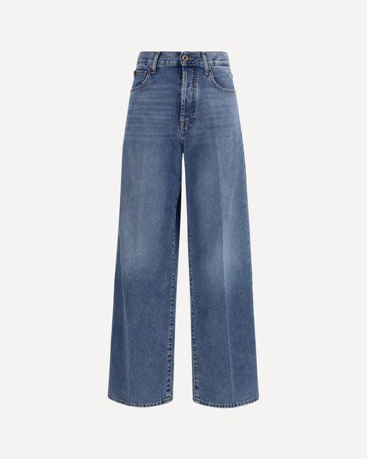 Jacob Cohen Blue Wide 5 Pocket Jeans