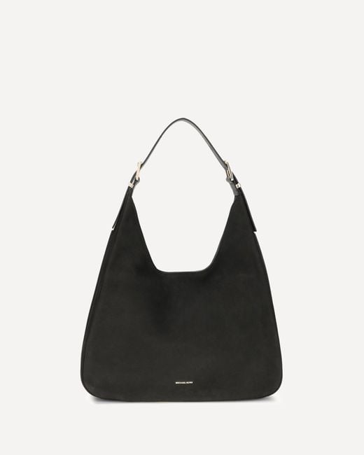 Michael Kors Black Nolita Large Nubuck Shoulder Bag