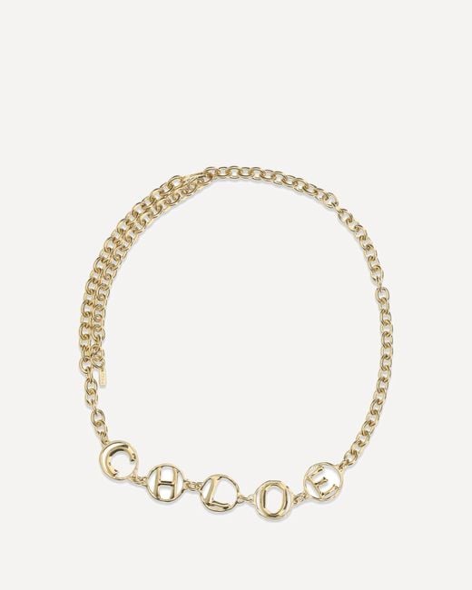 Chloé Natural Script Jewel Belt
