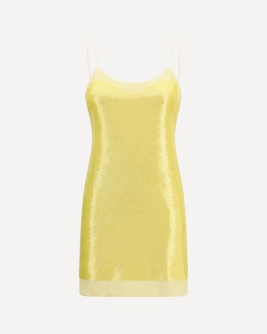 Gucci Yellow Sequined Mini Dress