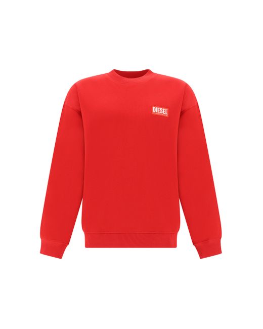 DIESEL Red Sweatshirts for men