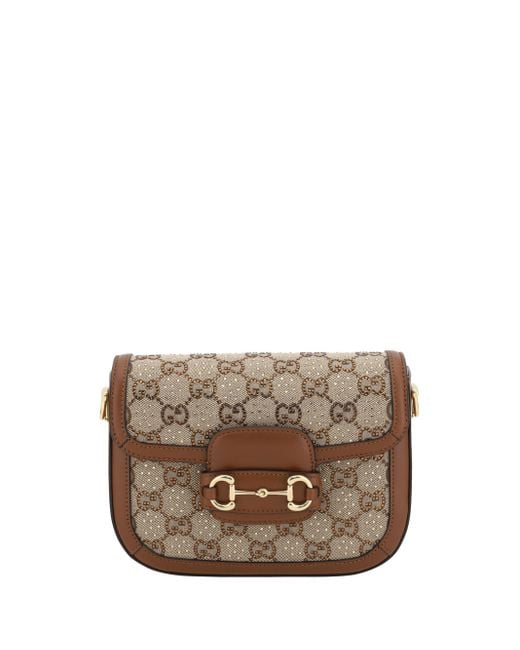 Gucci Gray Horsebit Shoulder Bag