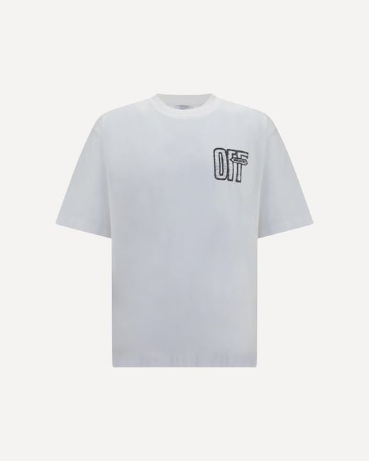 Off-White c/o Virgil Abloh Gray Motion Arrow Skate T-Shirt for men