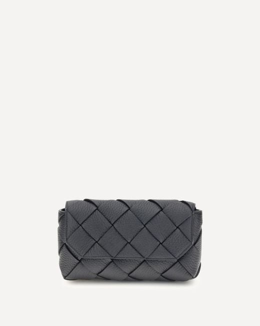 Bottega Veneta Gray Iconic Intreccio Fanny Pack for men