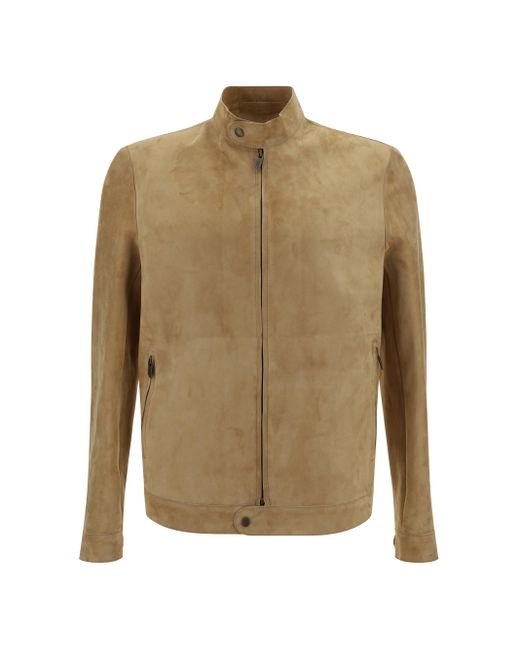 Salvatore Santoro Natural Leather Jacket for men