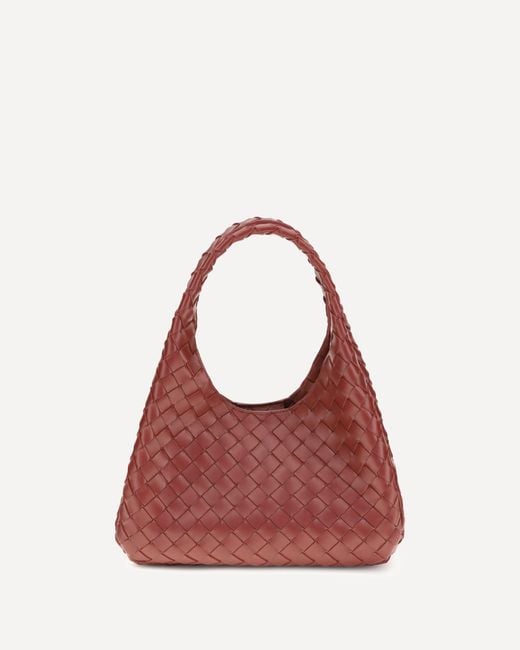 Bottega Veneta Red Campana Shoulder Bag