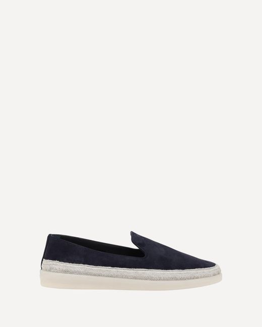 Prada White Suede Loafers for men
