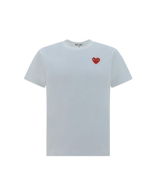 COMME DES GARÇONS PLAY Blue T-Shirt Emblem for men