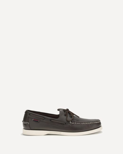 Sebago White Docksides Portland Loafers for men