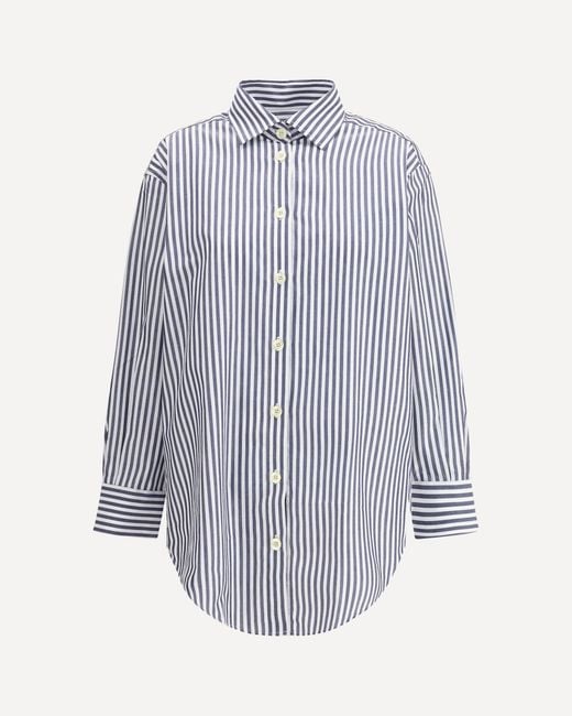 Deperlu Blue Oversized Shirt