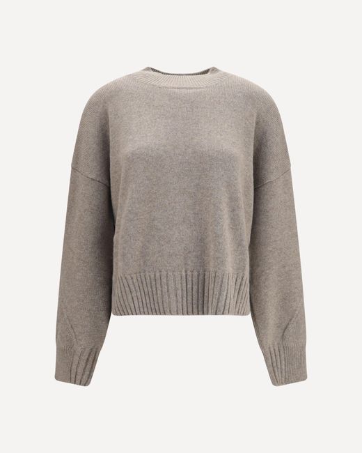Malo Gray Cashmere Crew Neck Sweater