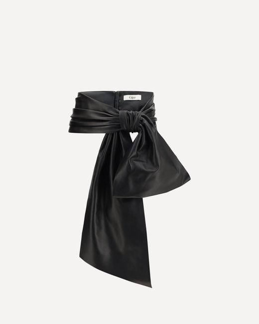 Chloé Black Bow Belt