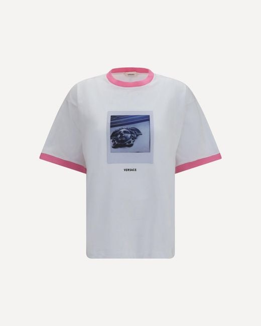 Versace White Cotton Jersey T-Shirt
