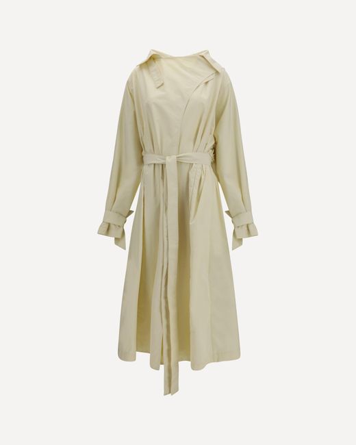 Francesco Murano White Oversize Trench
