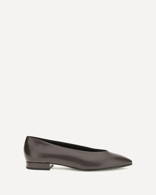 Loro Piana White Rebecca Ballerinas