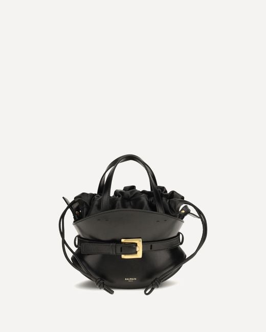 Borsa A Tracolla Shuffle Mini di Balmain in Black