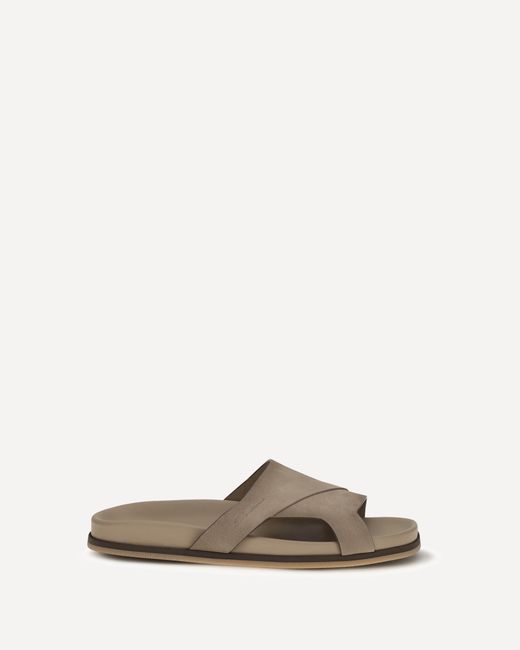 Santoni Natural Leather Sandals for men