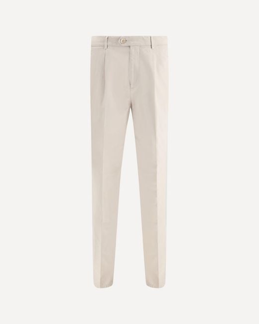 Brunello Cucinelli Natural Cotton Pants for men