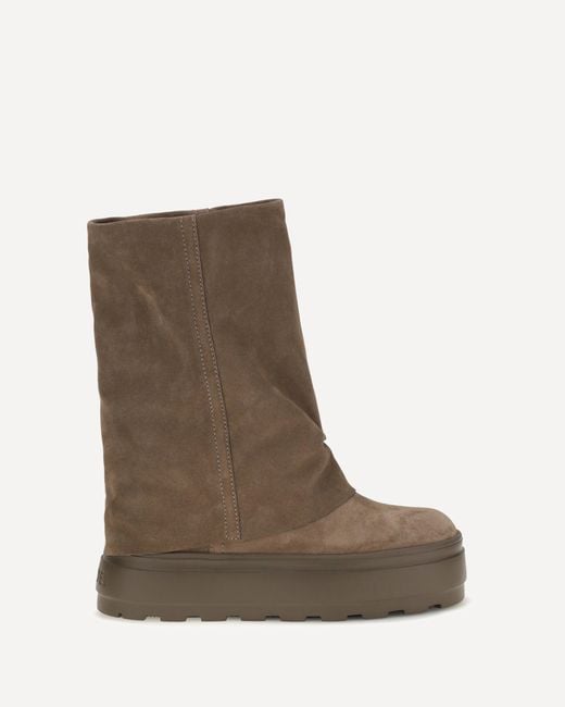 Casadei Brown Double Face Suede High Boots