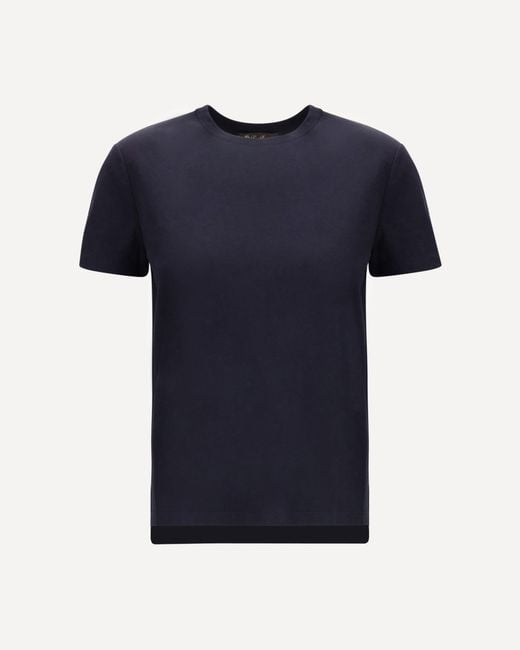 Loro Piana Blue Cotton T-Shirt