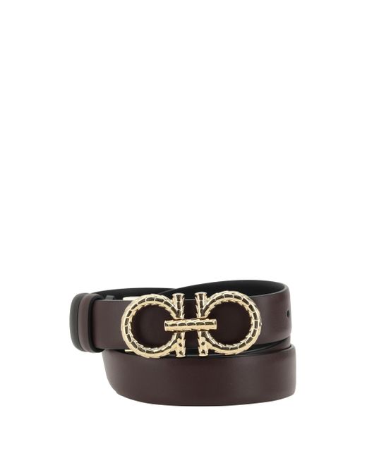 Cintura Reversibile di Ferragamo in White