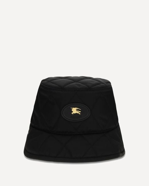 Burberry Black Horseshoe Bucket Hat for men