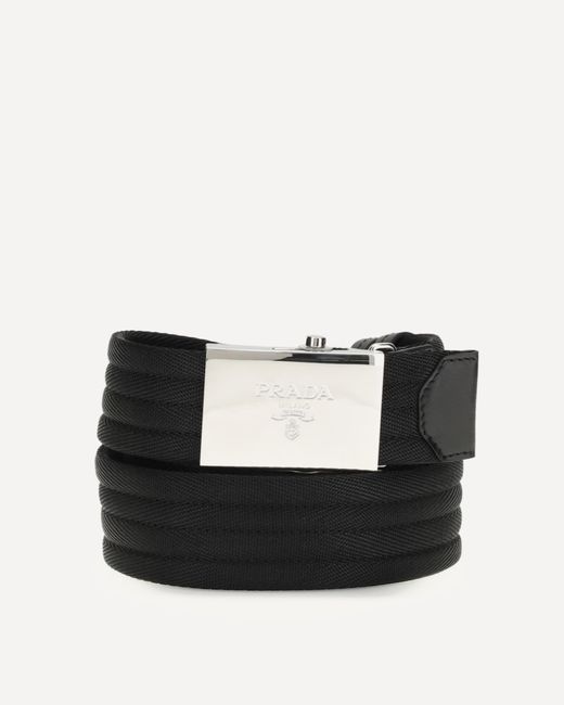 Prada Black Nylon Belt for men