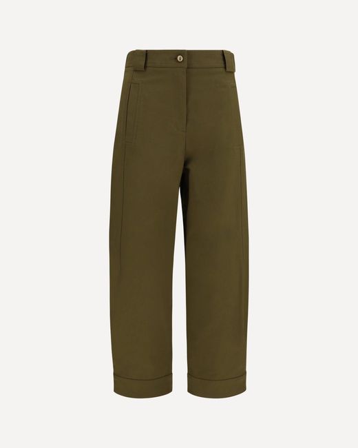 Max Mara Green Adorni Cropped Pants