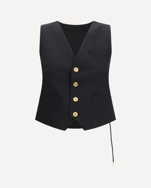 Sacai Black Twill Vest
