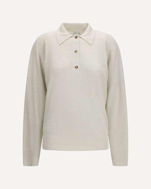 Calvin Klein White Long-Sleeve Sweater