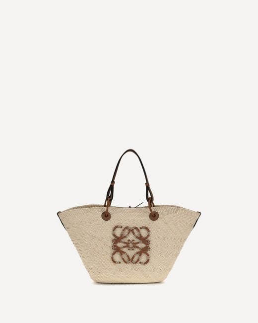 Loewe Anagram Basket Bag in Natural | Lyst UK