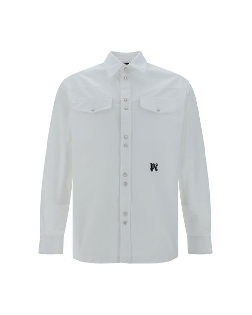 Palm Angels Gray Shirts for men