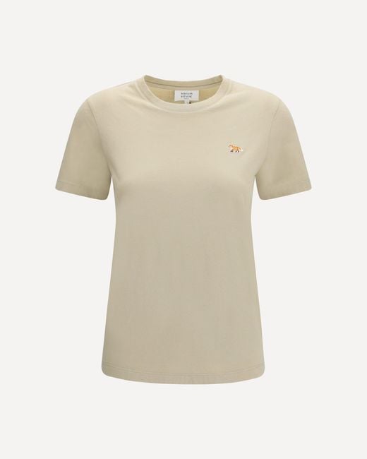 Maison Kitsuné Natural Baby Fox Regular Tee-Shirt