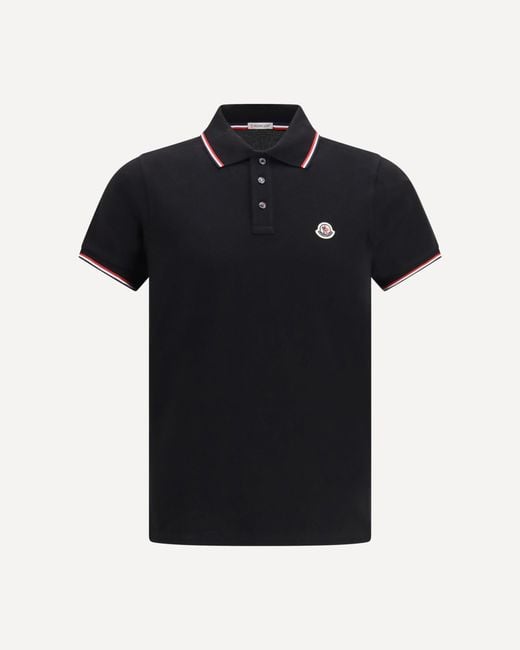 Moncler Black Polo Shirt for men