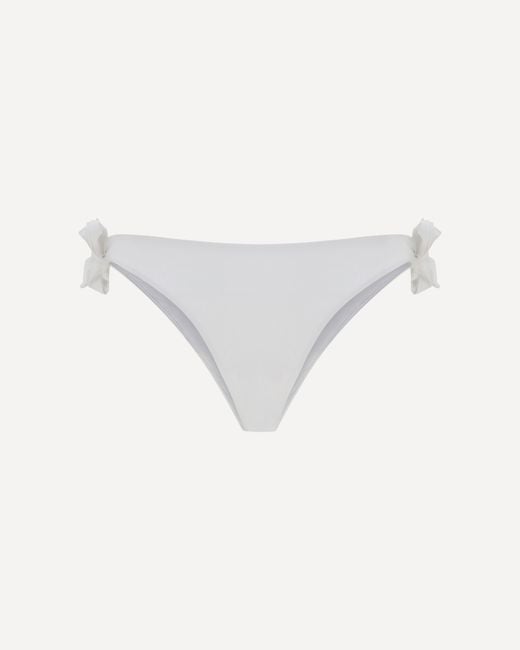 Brunello Cucinelli White Technical Jersey Bikini Bottoms