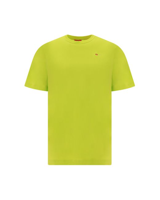 DIESEL Yellow Microdiv T-shirt for men