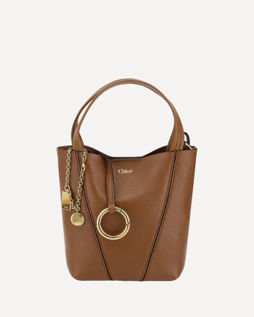 Chloé Brown Spin Shoulder Bag
