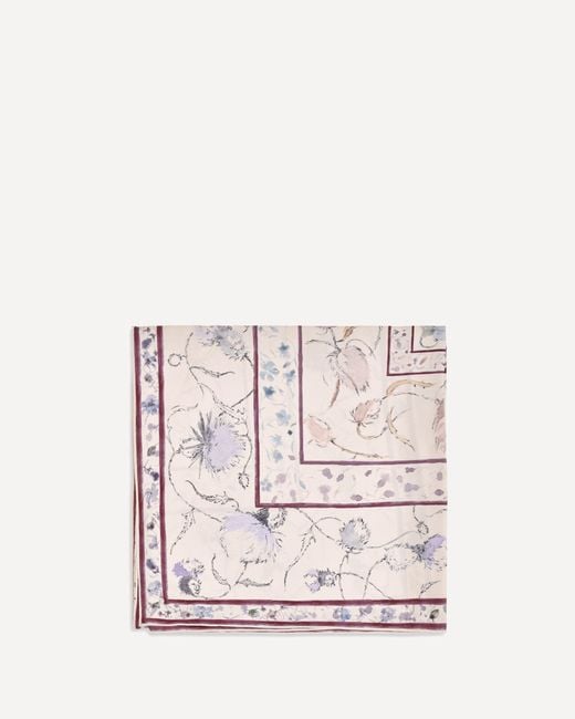 Loro Piana Pink Giardino Delle Eccellenze Silk Twill Scarf