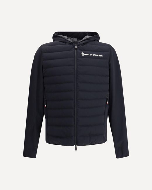 Moncler Men's Blue Padded Zip-Up Sweatshirt