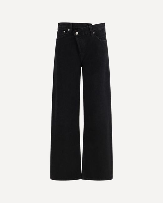 Agolde Black Arc Criss Cross Jeans
