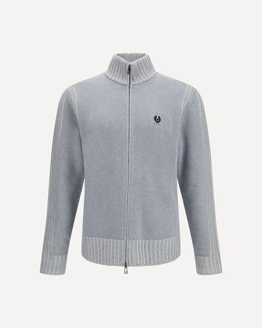 Belstaff Blue The Seasonal Watch Full-Zip Sweater for men