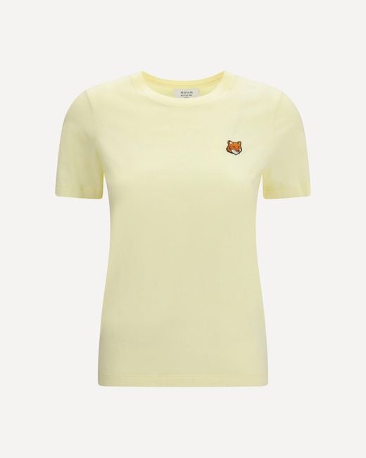 Maison Kitsuné Yellow Fox Head Regular T-Shirt