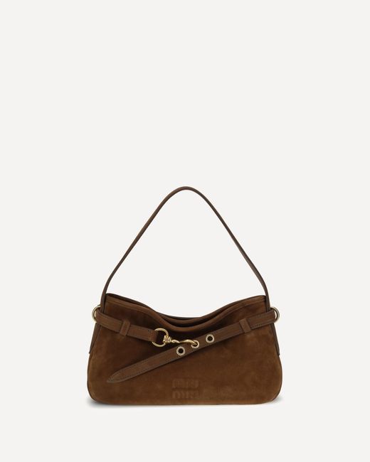 Miu Miu Brown Adventure Shoulder Bag